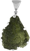 Starborn Genuine raw Moldavite 30-40 carat sterling silver pendant Constantinos DHL Epresss